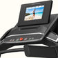 ProForm Carbon Pro 2000 treadmill with black frame, LCD touchscreen display showing fitness workout video, control panel with