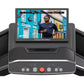ProForm Carbon Pro 9000 treadmill with touchscreen display showing iFIT workout video, black frame with cushioned deck and co