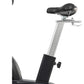 Spirit AB950 Airbike with black padded seat, silver adjustable post with numbered markings, and black base on white backgroun