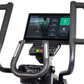Garmin Spirit CE1000ENT stationary bike with black padded handlebars, touchscreen display showing workout metrics, and contro