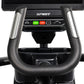 Spirit CE1000ENT elliptical machine with black frame, padded handlebars with chrome accents, and digital console with green S