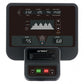 Spirit CES880 Suspension Elliptical console display showing distance, calories, pulse, speed, watts, and RPM metrics with ill