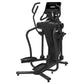 Black Spirit CES880 elliptical trainer with digital console, dual moving handles, and foot pedals on white background