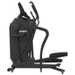 Spirit CES880 black suspension elliptical with dual handles, foot pedals, and resistance controls on white background