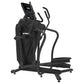 Black Spirit CES880 suspension elliptical with digital display console, dual handles, and foot pedals on white background