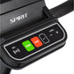 Spirit CR1000ENT recumbent bike console with black frame, green START button, red STOP button, NFC symbol, and LEVEL control 