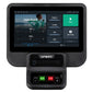 Spirit CR800ENT recumbent bike with touchscreen display showing fitness programs, age and weight settings, and control consol