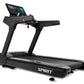 Spirit CT1000ENT black treadmill with digital display console and handlebar, shown on white background