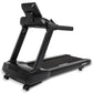 Spirit CT800ENT commercial treadmill with black frame, digital display console, and wide running deck on white background