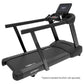 Black Spirit CT850 treadmill with digital display console, dual handrails, and wide running belt on white background