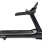 Black Spirit CT850ENT treadmill with digital console, black foam handlebar, and wide running belt on white background