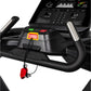 Black and silver Spirit CT900 treadmill with digital console showing incline and speed controls, featuring emergency stop cli