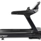Black Spirit CT900 commercial treadmill with digital console and stationary handles on white background
