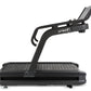 Spirit CTSBS900 black slat belt sled treadmill with digital display and handlebar, on white background