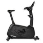 Spirit CU1000ENT black upright exercise bike with adjustable seat and handlebars on white background