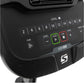 Spirit XBR25 recumbent exercise bike control panel with level settings 2-20, fan button, and green start and red stop buttons