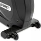 Spirit XBR55 recumbent exercise bike in charcoal gray with white "Spirit" logo and black pedals, shown on white background
