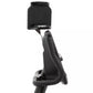 Spirit XBR55 recumbent exercise bike with black frame, padded seat, and digital console on white background