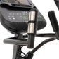 Spirit XE295 elliptical machine with digital display, stainless steel and black upright handlebars, and black foot pedals on 