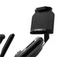 Black Spirit XE295 elliptical machine console and handlebar details on white background