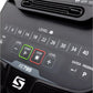 Spirit XE795 elliptical control panel with fan speed levels 2-40, green start button, red stop button, and level controls on 