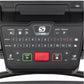 Spirit XT685 treadmill console control panel with digital display, speed and incline settings, green start button, and red em