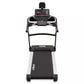 Spirit XT685ENT treadmill with black and white frame, digital console display with tablet holder, and red accent buttons on w
