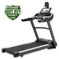 Spirit XT685ENT treadmill with black frame, white accents, digital display console, and tablet holder on white background