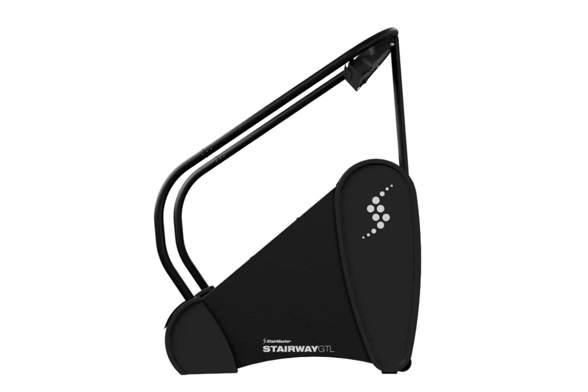 Black stair rail with 'STAIRWAY' branding