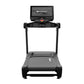 Star Trac 10 Series FreeRunner black treadmill with digital display console and handrails, shown on white background
