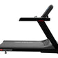 Star Trac 4TR black commercial treadmill with red accents and digital console on white background