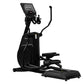 Black Star Trac 8CT elliptical cross trainer with digital display console, dual handles, and foot pedals on white background