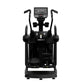 Black Star Trac elliptical machine with dual handles, digital display console, foot pedals, and cup holders on white backgrou