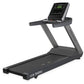 Freemotion t8.9b treadmill with black frame, running deck, and digital display console on white background