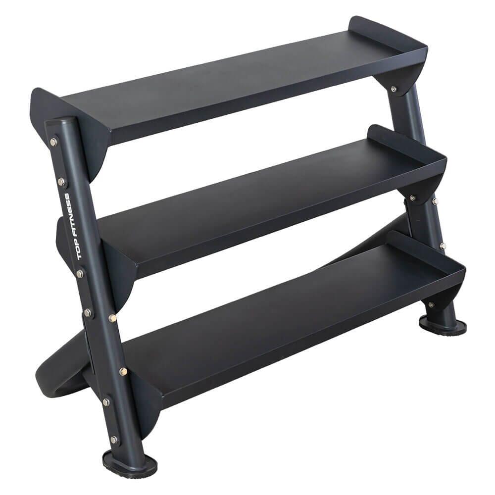 Top Fitness 3 - Tier 4ft Tray - Style Dumbbell Rack - Top Fitness Store