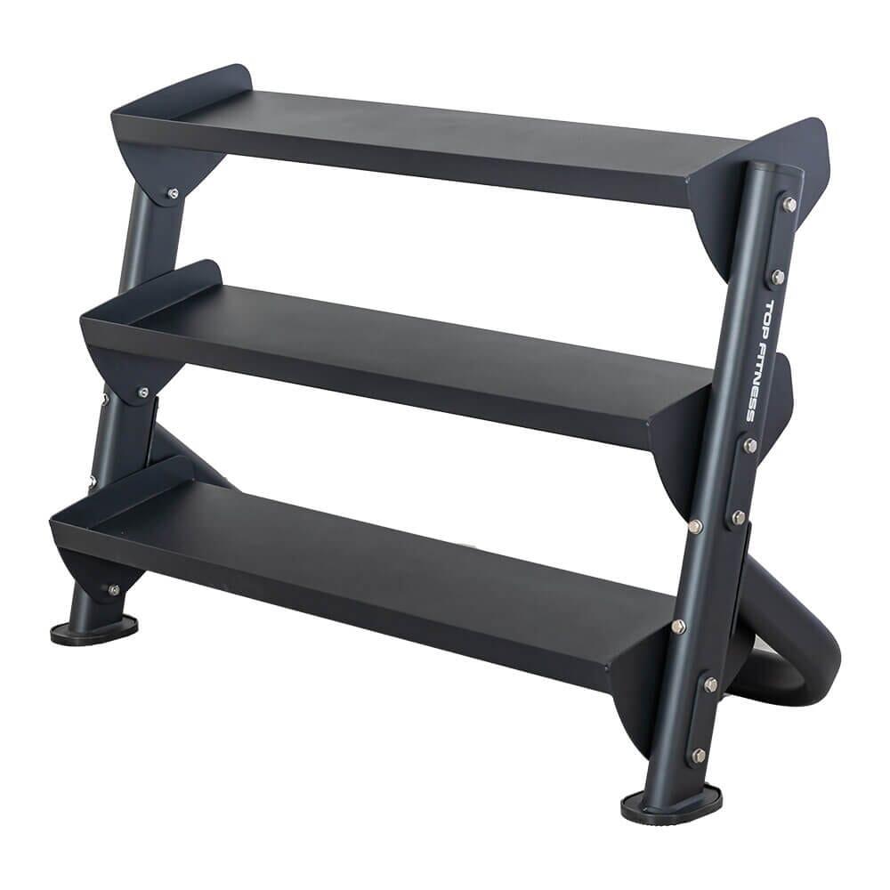 Top Fitness 3 - Tier 4ft Tray - Style Dumbbell Rack - Top Fitness Store