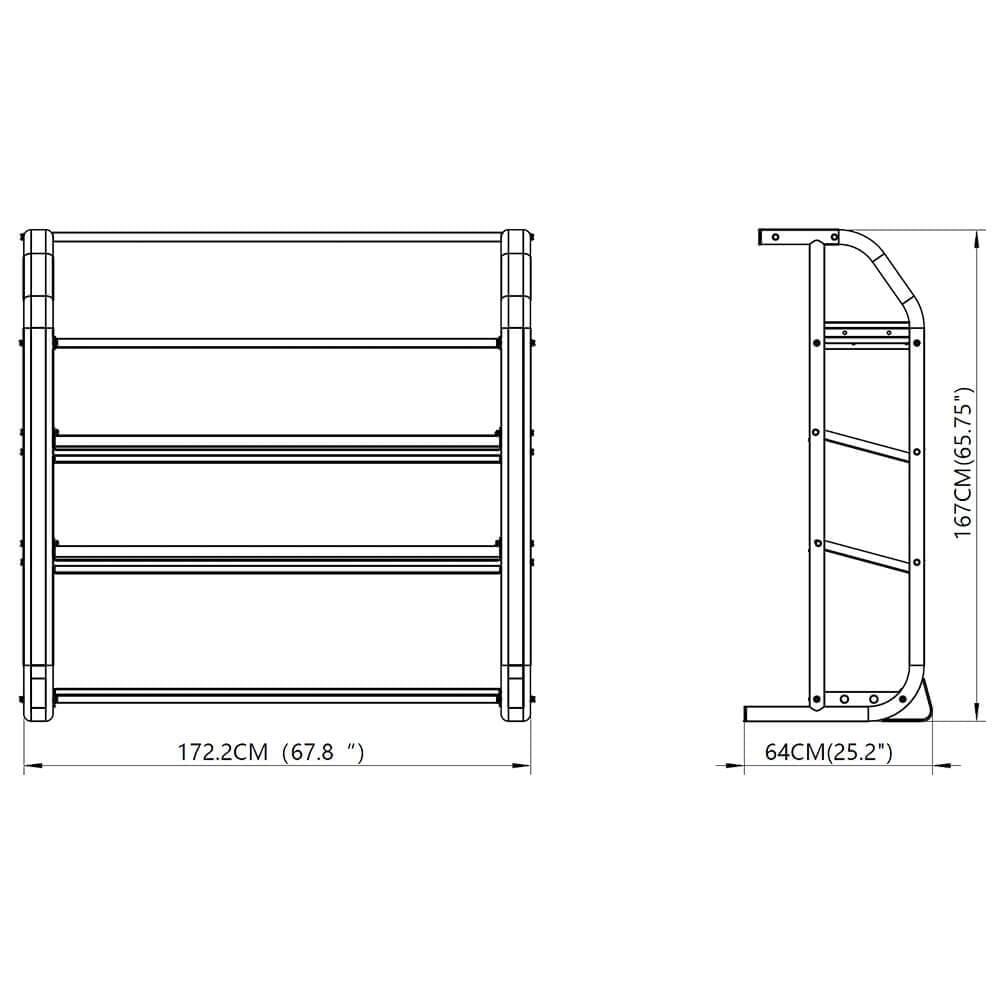 Top Fitness 5 - Tier Multi - Storage Rack - Top Fitness Store