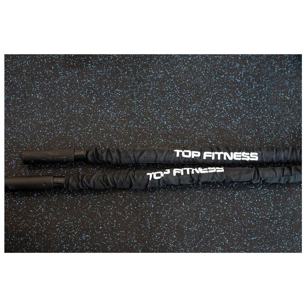 Top Fitness Covered Battling Rope - 30 ft Athletic Training Top Fitness 