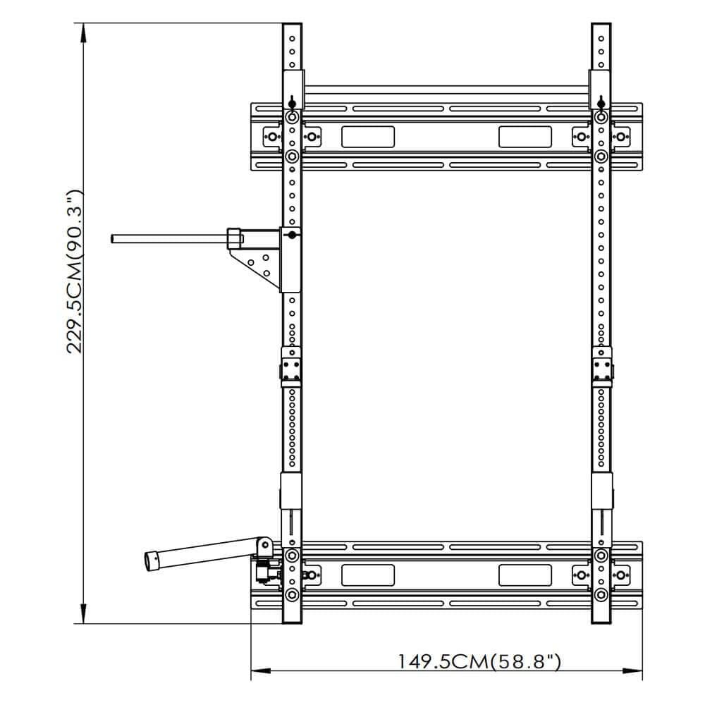 Top Fitness Folding Half Rack - Top Fitness Store