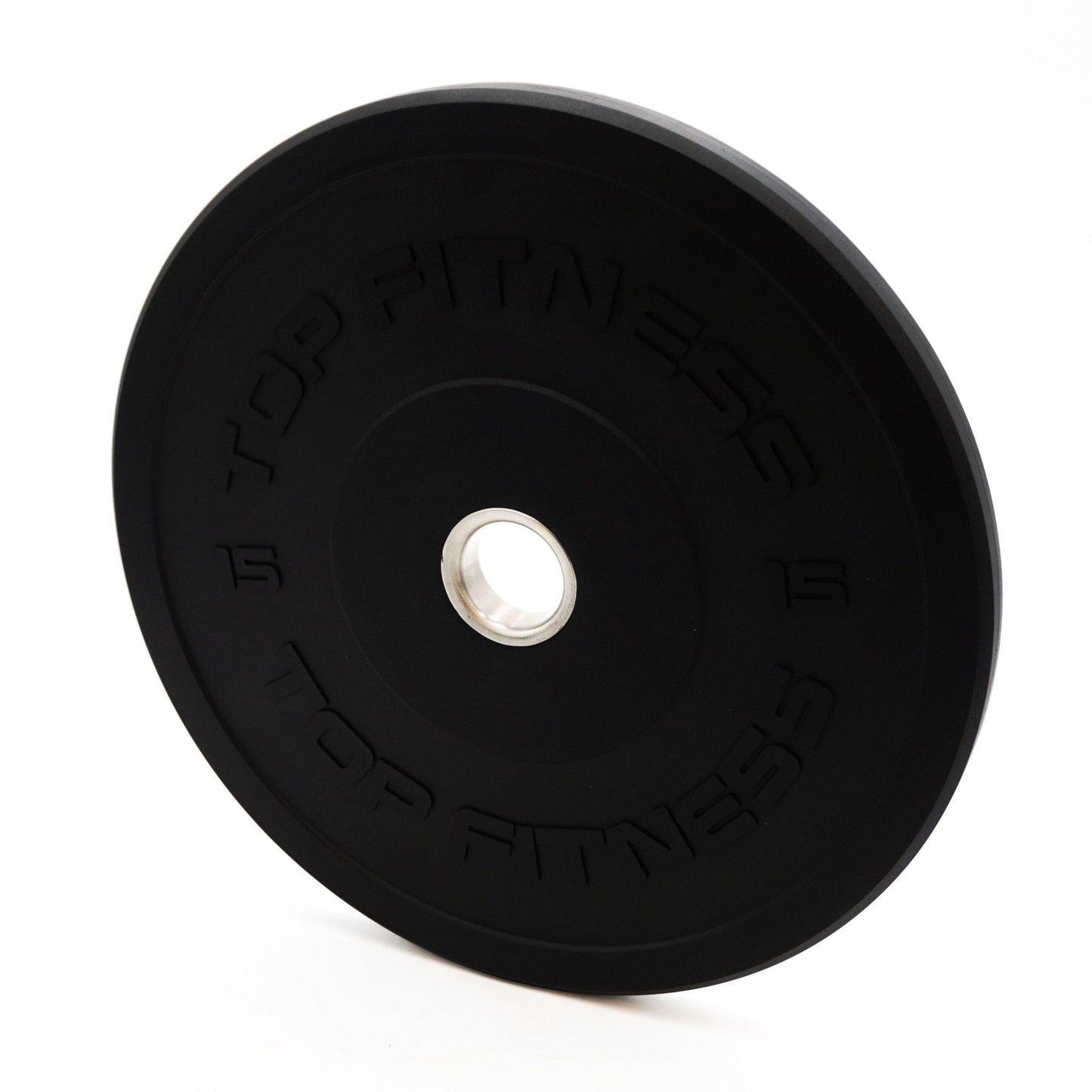 Top Fitness Olympic Bumper Plate Weight Plates Top Fitness 15LB