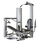 Vectra On-Line 1450 home gym with silver steel frame, black padded seat and backrest, multiple exercise stations, on white ba