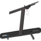 Wahoo KICKR RUN black smart treadmill with angled running deck and handlebar on white background