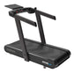 Wahoo KICKR RUN smart treadmill with black frame, digital display console, and cushioned running deck on white background