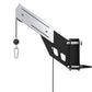 Warrior 901 power rack with cable pulley system, counter-balanced smith machine attachment, and pulley weight stack on white 