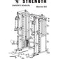 Warrior 801 multi-functional cable machine with dual pulleys, attachment arms, and Smith bar on white background