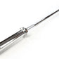 Warrior Chrome Powerlifting Bar with black grip section, chrome shaft, and rotating sleeves on white background