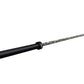 Warrior 6-bearing barbell with black sleeve, gray camouflage-patterned shaft, and black collar on white background