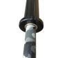 Warrior Cerakote Powerlifting Bar with black and white camo grip sleeve and black collar on white background
