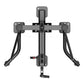 Warrior Pro commercial series adjustable pulley machine with dual handles and black steel frame, overhead view on white backg