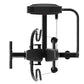 Black Warrior Pro Commercial Series ISO Chest Press machine with padded seat, dual handles, and weight stack on white backgro